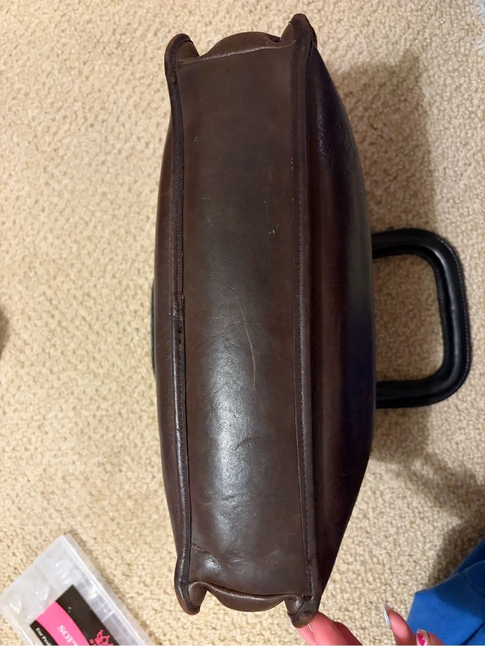 Vintage coach slim satchel